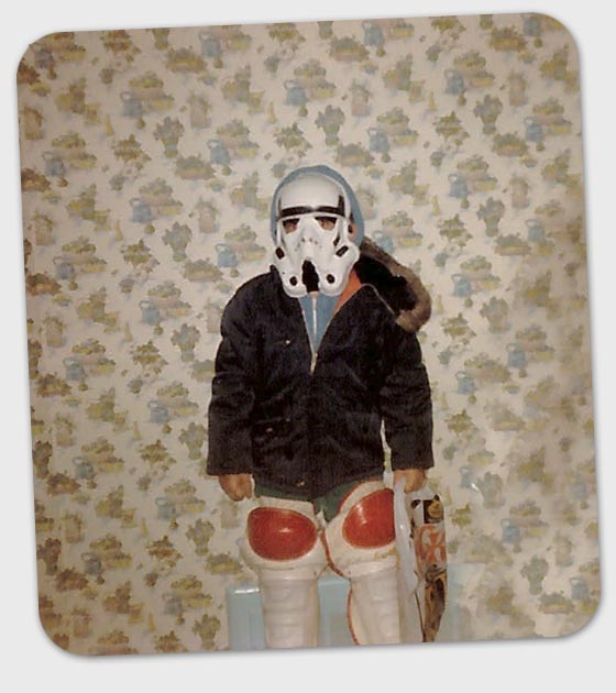 Me in a Stormtrooper costime in 1981